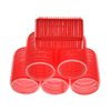 HOME-X Professional Hair Roller, 1.5" Diameter, Self-Holding Hair Curlers (Red)