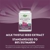 Nature's Way Milk Thistle, Premium Blend, 80% Silymarin per serving, Non-GMO, 120 Capsules