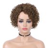 Quantum Love Deep Curly None Lace Front Human Hair Wigs Deep Wave Curly Side Part Wig Short Bob Pixie Cut Brazilian Remy Human Hair Wigs for Women