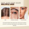 Root Touch Up Hair Color,Hair Fibers for Thinning Hair,Cruelty Free Hair Powder - Instantly Cover Touch Up Thick, Hair Root Touch Up, Hair Thickener for Women & Men&Girls&Boys (Black, NewStyle)