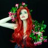LABEAUTÉ Max Beauty Red Mermaid Wigs with Starfish Hair Clips, Curly Long Hair Daily Wig Heat Resistant Synthetic Fiber for Halloween for Cosplay for Christmas (Red 1)