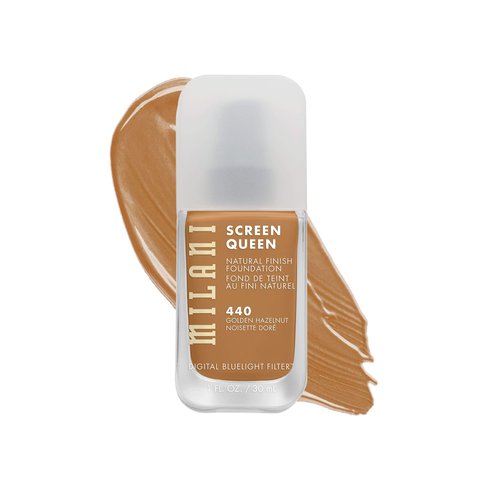 Milani Screen Queen Liquid Foundation Makeup - Cruelty Free Foundation With Digital Bluelight Filter Technology (Golden Hazelnut)