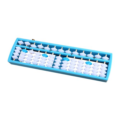 Larcele Bead Arithmetic Counting Abacus with Reset Button,13 Column SP-02 (Blue 2)