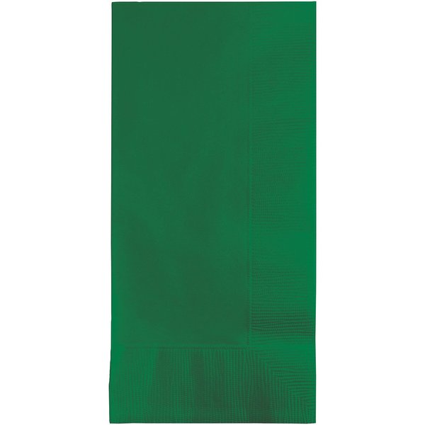 Creative Converting Touch of Color 2-Ply 50 Count Paper Dinner Napkins, Emerald Green