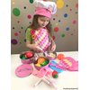 INNOCHEER Play Food for Kids Kitchen Cooking Playing Set, 26 PCS Kids Kitchen playset Accessories with Chef Hat Apron Dress Up, Toddler Cooking Chef Costume Set for 3 4 5 6 Year Old Girls Boys