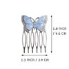 4 Pcs Vintage Butterfly Hair Combs with Crystal Metal Hair Side Comb Clips Wedding Bridal Headpiece Hair Accessories for Women Girls, Silver