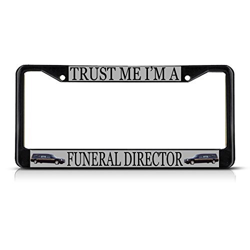 Funeral Director Profession License Plate Frame Tag Holder Cover