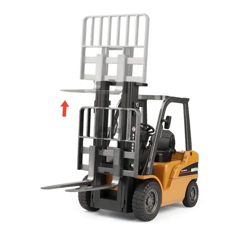 Gemini&Genius 1/50 Scale Diecast Forklift Truck Toys Engineering Vehicle Fork Truck Construction Alloy Warehouse Vehicle Models Toys for Kids