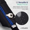 Fitletic Bolt Double Pocket Running Belt & Active Fanny Pack For Men & Women – Water Resistant, Lightweight Sleek Design – Patented No Bounce Hip Hugging Fit – Holds Any Phone