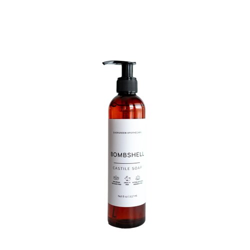 Generic Castile Soap, Bombshell Scent, Vegan, Evergreen Apothecary, Cruelty Free, Organic Sunflower Oil, Organic Coconut Oil