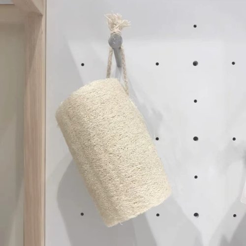 ENLAYER 100% Natural Loofah Sponge 4 Pack of (4.72" Length), Reusable Natural Loofah Sponge Exfoliating Body Scrubber for Men and Women, Ideal for Skin Care