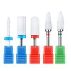 MELODYSUSIE Ceramic Nail Drill Bits Set, 3/32'' (2.35mm) Professional Acrylic Nail File Drill Bit for Manicure Pedicure Cuticle Gel Nail Polishing 5Pcs