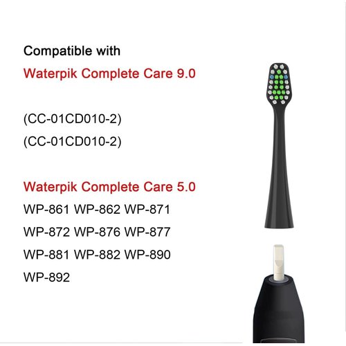 Replacement Toothbrush Heads Black