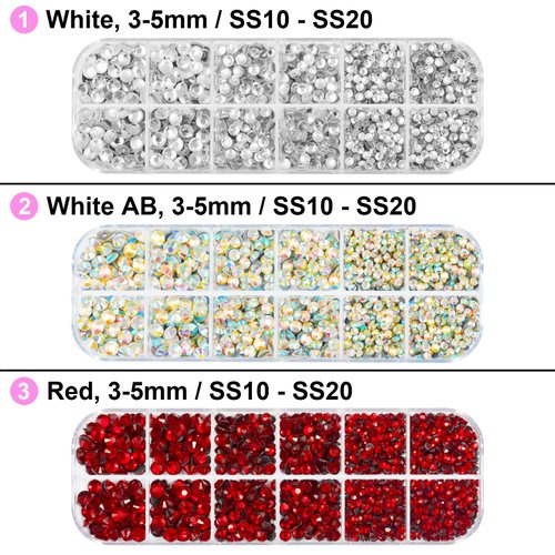 Worthofbest Hotfix Applicator with 10000 Pcs Hot Fix Gems and Pearls, Bedazzler Kit with Rhinestones, Hot Fixed Jewels Gun Machine Tool for Clothing Fabric Clothes Wood Cardstock Leather w/Gift Box