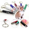 WNZQK 6 PCS Cat Toys Laser Pointer Mini Keychain Laser Pointer LED Flashlight Dog Laser Toy Pet Remote Control Laser (6 Pcs Pack A)