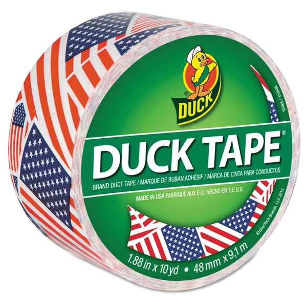 Duck 283046 Colored Duct Tape 9 mil 1.88-Inch x 10 yds 3-Inch Core US Flag