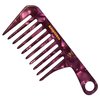 MANETURAL K1 mini wide tooth comb 5.9"for easy portability. Suitable for Women's/girl curly, curly and tight hair, the short handle design is easy to carry. Acetate comb(Purple, 1 PACK)