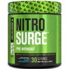 Jacked Factory NITROSURGE Pre Workout Supplement - Energy Booster, Instant Strength Gains, Clear Focus & Intense Pumps - NO Booster & Powerful Preworkout Energy Powder - 30 Servings, Blue Raspberry