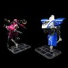 PurYupearl 1 Pcs Transparent Action Figure Stand, Doll Model Display Holder Base Doll Support Stand Compatible for HG RG SD SHF Gundam 1/144, Collectible Display and StorageFigure Display Stands,