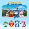 Robocar Poli Transforming Robot, 4" Transformable Action Toy Figure Vehicles, Police Emergency Vehicle Playset, Holiday Birthday Rescue Car Toys Gift for Boys Girls Age 1 2 3 4 5