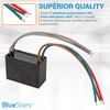 CBB61 4uf+4uf+2.5uf 5-Wire 250V/300V AC Ceiling Fan Capacitor by BlueStars - Pack of 1 - Replacement for Hampton Bay Ceiling Fan - 50/60 Hz - Electrical Power Relay Connecting Capacitor