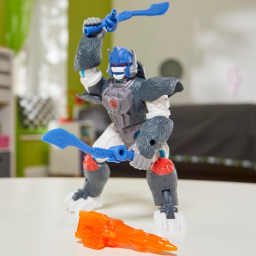 Transformers MixMashers Optimus Primal Custom Mix-and-Match Action Figure & Accessories, 5-Inch-Scale (12 cm) Robot Toys for Kids Ages 4+