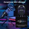 TONOR RGB USB Microphone, Cardioid Condenser Computer PC Mic with Tripod Stand, Pop Filter, Shock Mount for Gaming, Streaming, Podcasting, YouTube, Twitch, Compatible with Laptop Desktop,TC30 with RGB