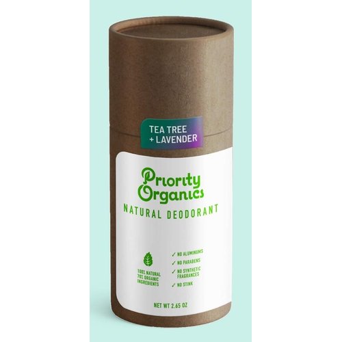 Priority Organics - 24 Hour Fresh Scent - Aluminum Free Deodorant - Natural Deodorant - Organic Deodorant - Deodorant for Men & Women - Non Toxic Deodorant