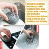 18 PCS Stainless Steel Sponges Scrubbers Cleaning Ball Utensil Scrubber Metal Scrubber Scouring Pads Ball for Pot Pan Dish Wash Cleaning for Removing Rust Dirty Cookware Cleaner with Handle (18 Pack)