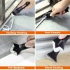 TILER 5 in 1 Silicone Caulking Tools Sealant Finishing Tool Grout Scraper, Reuse and Replace 5 Silicone Pads, Great Tools for Kitchen Bathroom Window, Sink Joint，Frames Seal