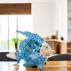 VVGIFTS Beach Coastal Decor Coral Reef Angelfish Home Office Desk Decor Sculpture Statue for Tabletop Shelf Bathroom Decoration Ornament Gift (Turquoise and Blue)