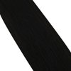 Moresoo Black Tape in Human Hair Extensions Seamless Tape in Extensions Natural Black Tape in Hair Extensions Real Human Hair Black Hair Extensions Tape in Real Hair 20 Inch #1B 20pcs 50g