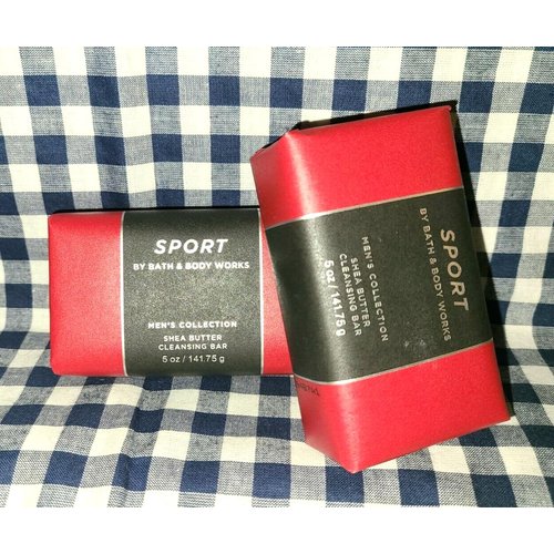 2 pack For Men Shea Butter Cleansing Bar soap 5 oz each Men's Collection SPORT