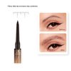 2 Packs 2-in-1 Dual-Ended Waterproof Eyebrow Pencil with 4-Fork-Tip Brow Pen and Precise Brow Pencil Create Natural Hair-Like Brows, with Dual-ended Eyebrow Brush (4# Black)