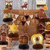DTOFOOT 10 Pcs Cowboy Party Decorations, Wild West Cowboy Honeycomb Centerpieces for Tables Cowboy Party Decorations Western Themed Party Decorations Cowboy Birthday Party Decorations
