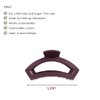 TELETIES - Open Tiny Hair Clip - Fall Collection - Hair Claw Clips for Women - Strong Grip, Bendable Teeth, Curved Design - For All Hair Types and Textures - Burgundy Bliss