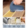 SUPER LINT Electric Sweater Shaver Fuzz Pill Bobble Remover for Fabric Fleece Curtains Clothes, Marine Blue & Silver