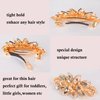 Sankuwen Floral Rhinestone Hairpin Luxury Crystal Flower Hair Barrette Clip (Champagne)