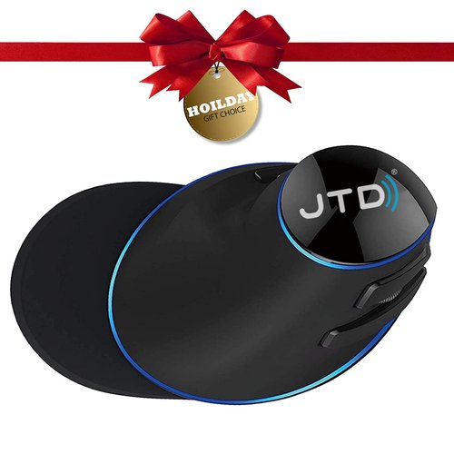 J-Tech Digital Wired Ergonomic Vertical USB Mouse with Adjustable Sensitivity (600/1000/1600 DPI), Scroll Endurance, Removable Palm Rest & Thumb Buttons [V628]