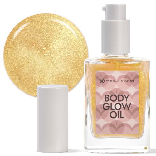 YOUNG VISION Body Shimmer Oil – Hydrating Bronze Gold Liquid Highlighter, Long-Lasting Moisturizing Body & Face Illuminator, 30ml (1.01 Fl Oz)
