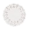 DECORA 3.5inch Round White Lace Paper Doilies for Wedding Tableware Decoration, 100-Pack