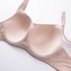 DELIMIRA Women's High Impact Sports Bra Front Adjustable Straps Underwire Plus Size Bra Full Figure Beige 40DD