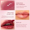 Juicy Lip Plumping Gloss, Orange Tinted Lip Gloss Lip Plumper, Hydrating Moisturizing Lip Tint Stain,Highly Pigmented High Shine Glossy Lip Oil, Long-Lasting Lip Gloss For Women Girls Dry Lip Care-02#