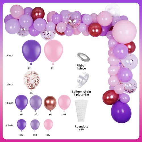 HOMEZZO Isabella Party Decorations - Rose Gold Happy Birthday Banner, Butterfly Isabella Balloon Garland Arch, 3D Butterfly Stickers for Isabella Birthday Party Supplies