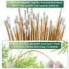 500PCS 6" Cotton Swabs with Storage Case - Lint Free Sturdy Cotton Swabs with Bamboo Handle - Long Cotton Swab for Gun Cleaning, Makeup, Electronic