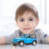 TGRCM-CZ Diecast Model Cars Toy Cars, Wrangler Rubicon1:32 Scale Alloy Pull Back Toy Car with Sound and Light Toy for Girls and Boys Kids Toys (Blue)