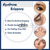DDP Professional Stainless Steel Scissors Shaped Slant Tip Tweezer Clip 'Eyebrow