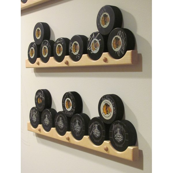 Hockey Puck Display CASE Holder/Rack (6)