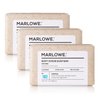 MARLOWE. No. 102 Men's Body Scrub Soap 7 oz (3 Bars) Fresh Original Woodsy Scent, Exfoliating Bar for Men with Natural Ingredients, Apricot Seed Powder, Shea Butter, Olive Oil, Green Tea Extracts