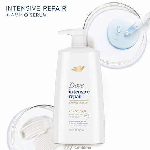 Dove Ultra Care Conditioner Intensive Repair for Damaged Hair Conditioner with Bio-Restore Complex 25.4 oz